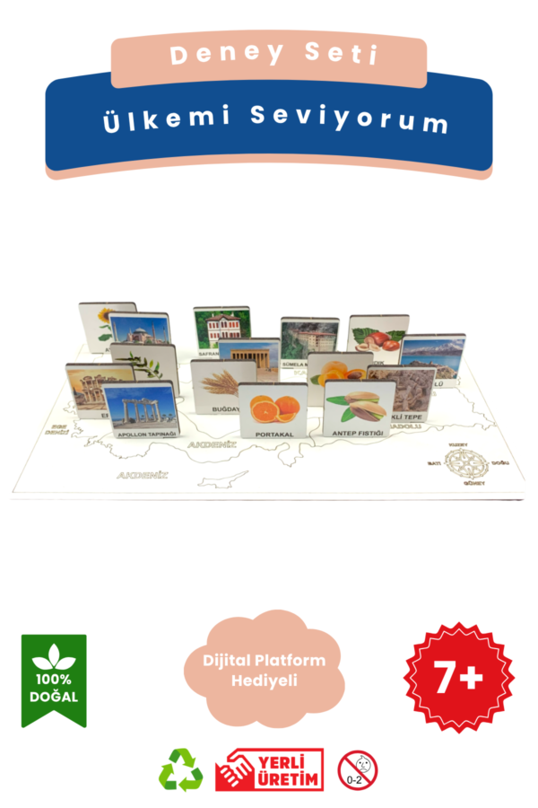 Ülkemi Seviyorum – Kendin Yap DIY Deney Bilim Seti