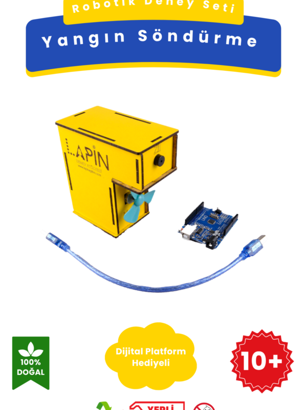 Yangın Söndürme - Robotik Arduniolu Kendin Yap DIY Stem Bilim Seti