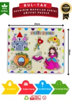 Ahşap Eğitici Puzzle Seti – 7’li Eğitim ve Keşif Paketi - Görsel 4