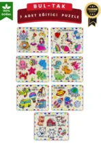 Ahşap Eğitici Puzzle Seti – 7’li Eğitim ve Keşif Paketi - Görsel 6