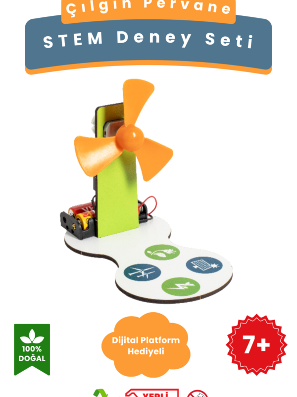 Çılgın Pervane - Kendin Yap Stem Bilim ve Deney Seti - DIY Montessori Eğitim - Maker Set