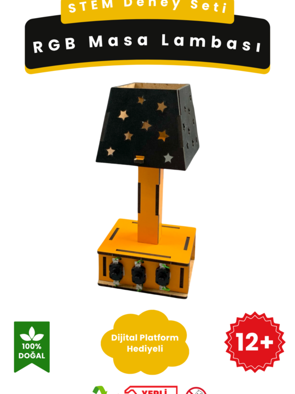 RGB Masa Lambası STEM Seti – Kendi RGB Lambanı Tasarla! – Montessori Eğitim – Maker Set