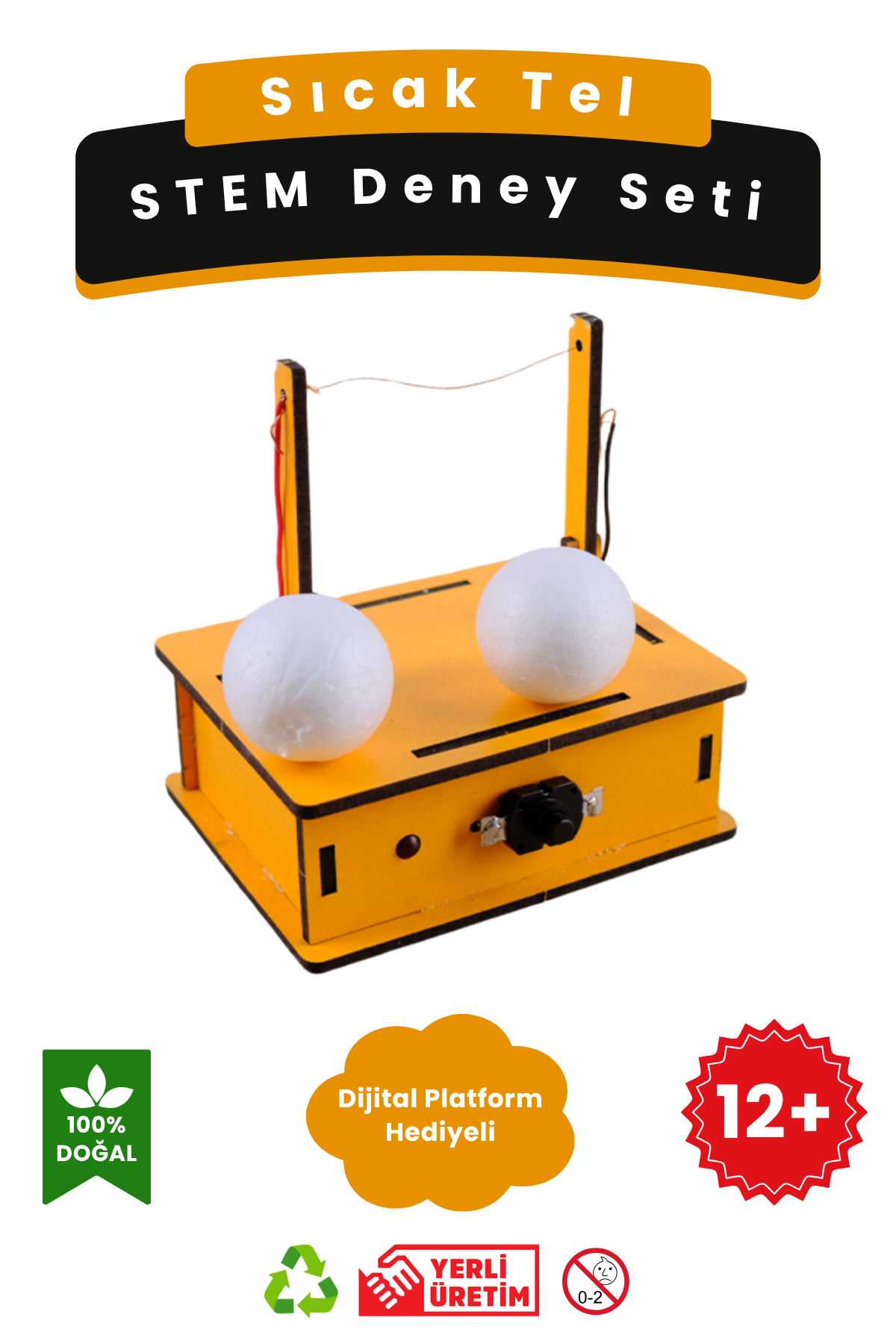 45 Sıcak Tel - Kendin Yap Stem Bilim ve Deney Seti - DIY Montessori Eğitim - Maker Set - Görsel 1